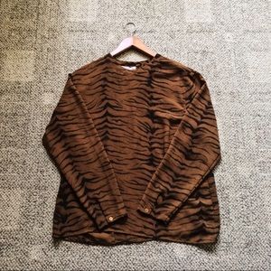 NWOT Jones New York Animal Print Top